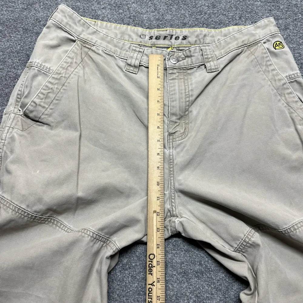 The North Face A5 Series Pants Mens 38 Beige Canvas Khakis Relaxed Fit Casual